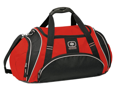 OGIO Crunch Duffel - Red - flat front