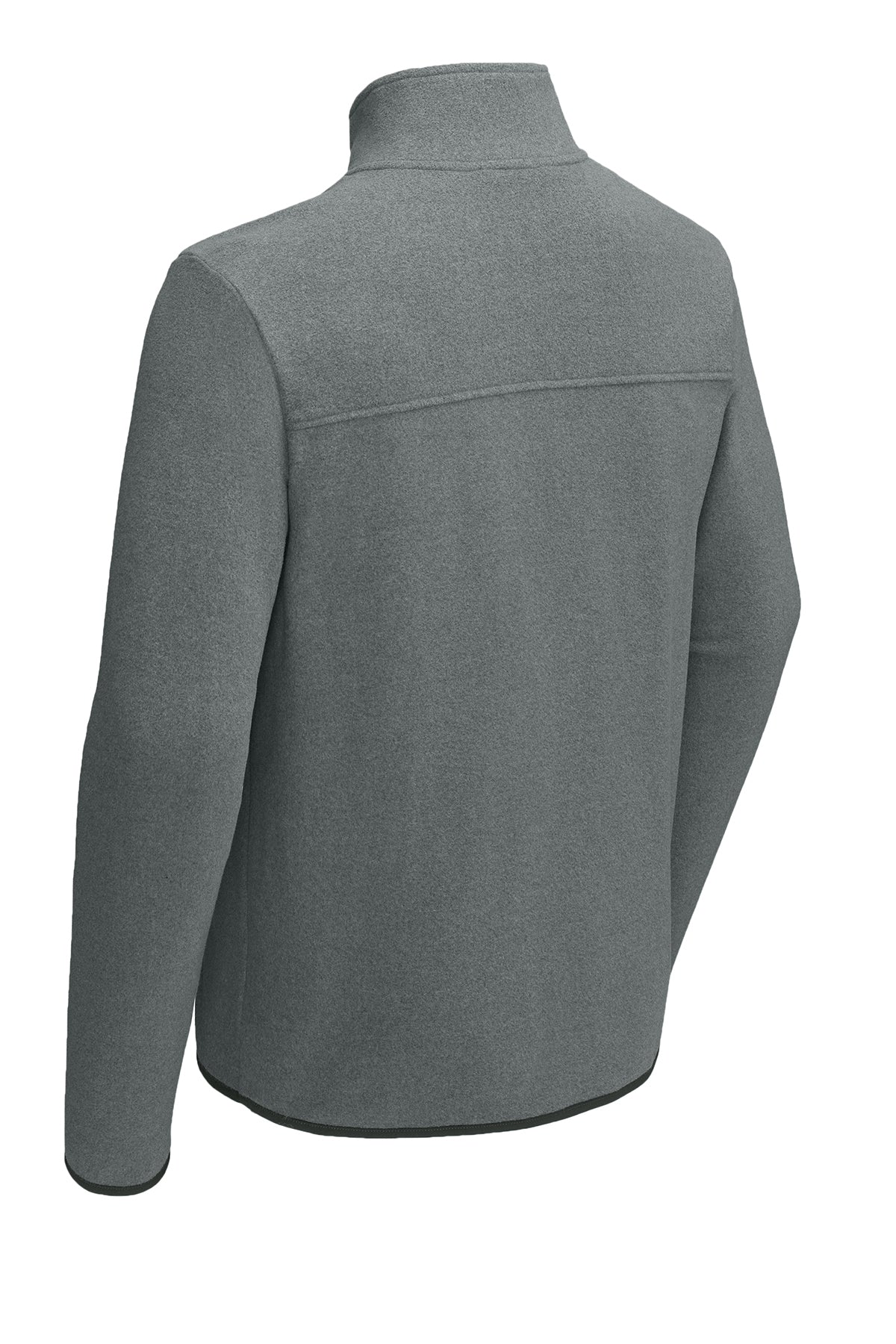 The North Face Glacier Full-Zip Fleece Jacket in TNF Medium Grey Heather, back flat