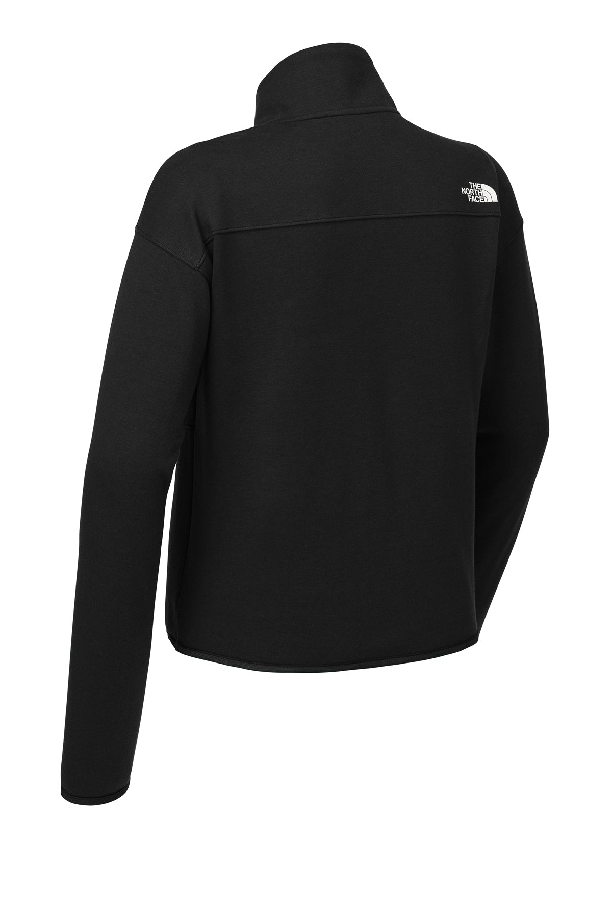 The North Face Women’s Double-Knit 1/2-Zip Fleece in TNF Black, back flat