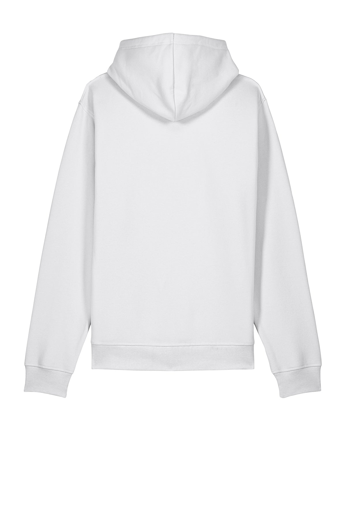 Stanley/Stella Unisex Drummer 2.0 Hooded Sweatshirt in White, back flat