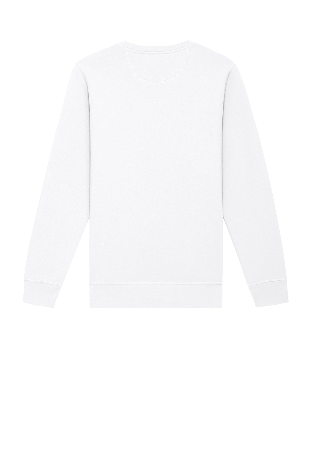 Stanley/Stella Unisex Roller Crewneck Sweatshirt in White, back flat