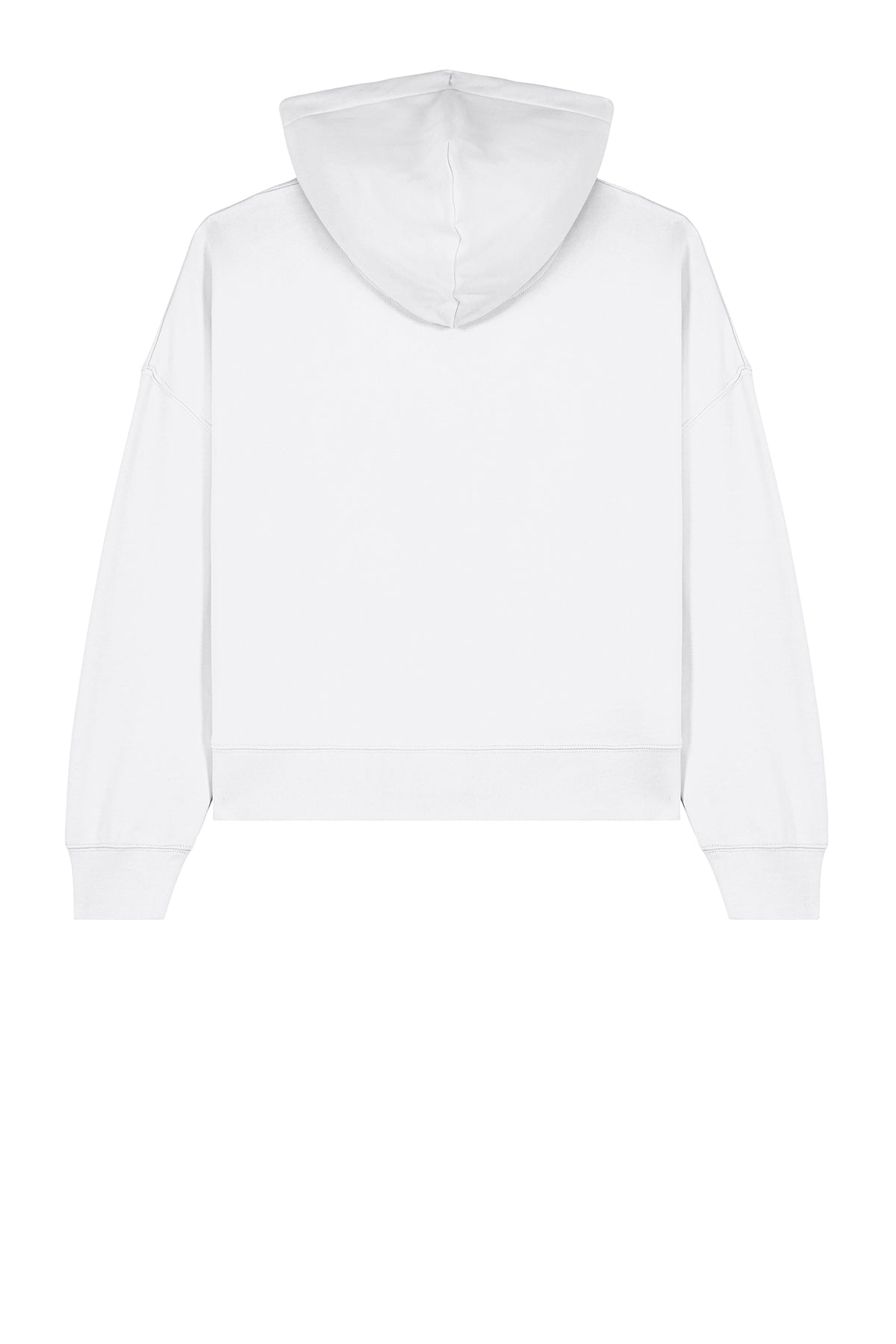 Stanley/Stella Women’s Stella Nora Hooded Sweatshirt in White, back flat