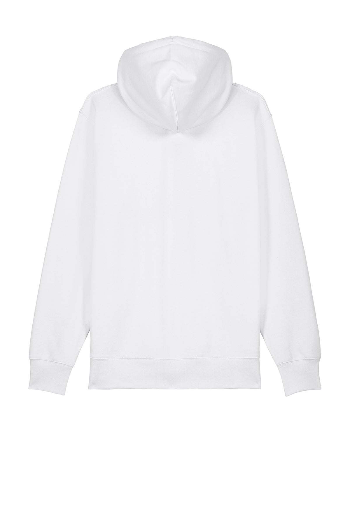 Stanley/Stella Unisex Cultivator 2.0 Full-Zip Hooded Sweatshirt in White, back flat