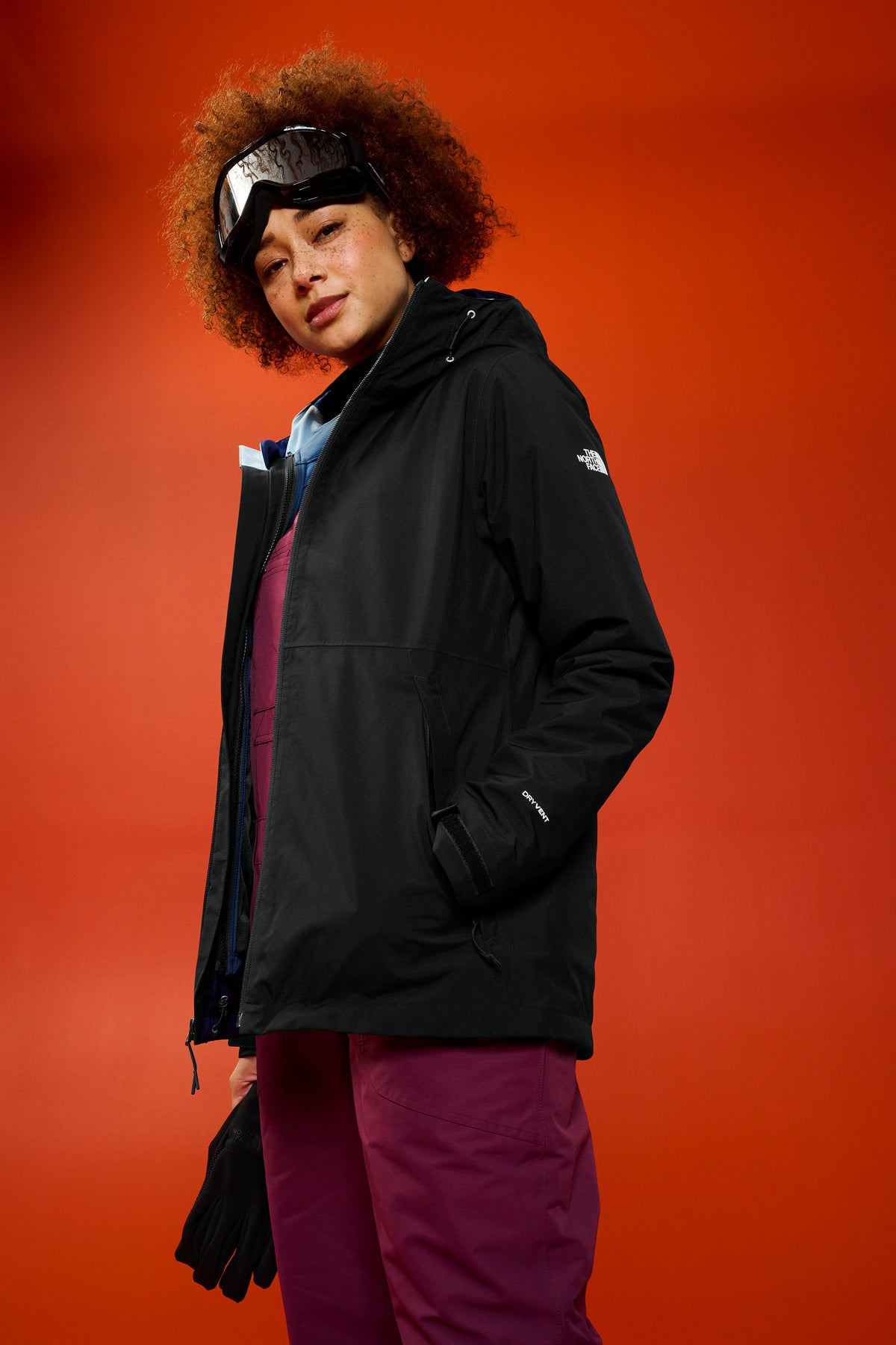 The North Face Women’s Castle Valley Triclimate 3-in-1 Jacket in TNF Black, view on model