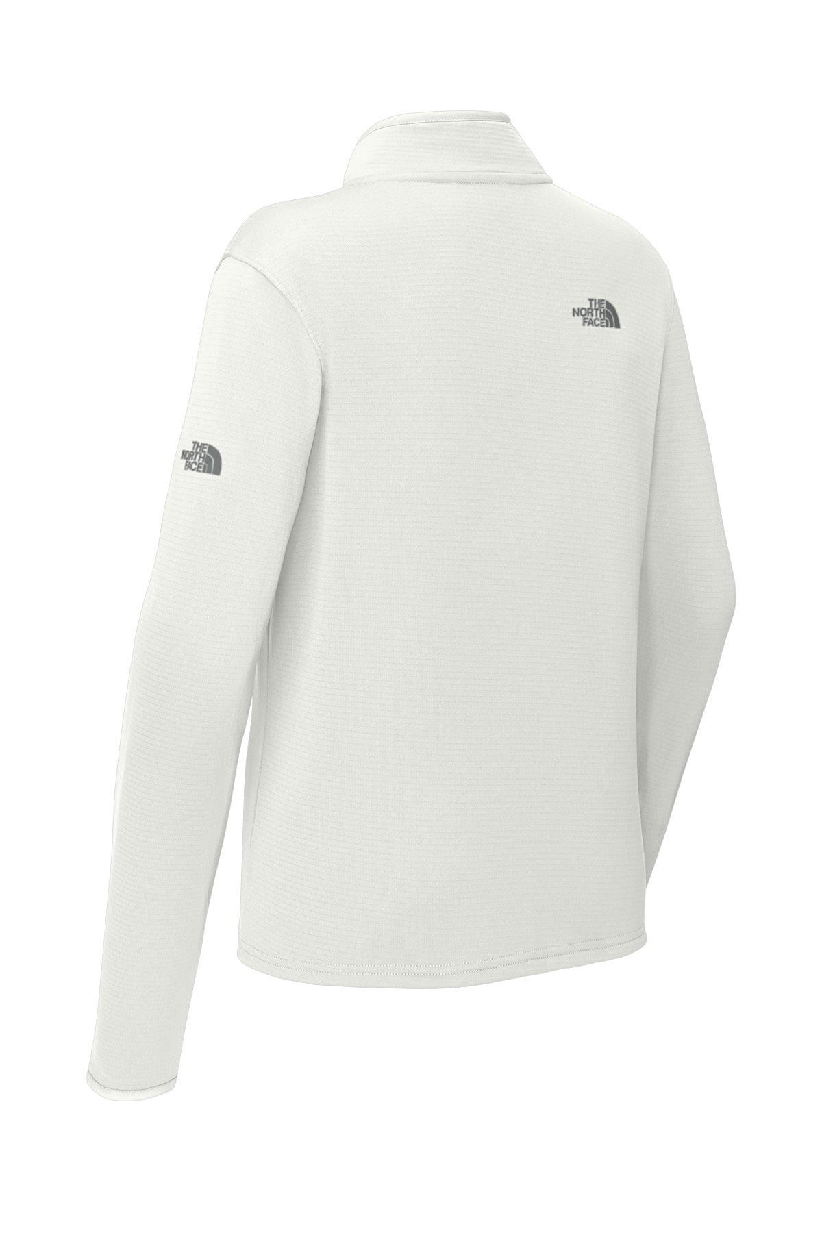 The North Face Women’s Aim 1/4-Zip Fleece in White Dune, back flat