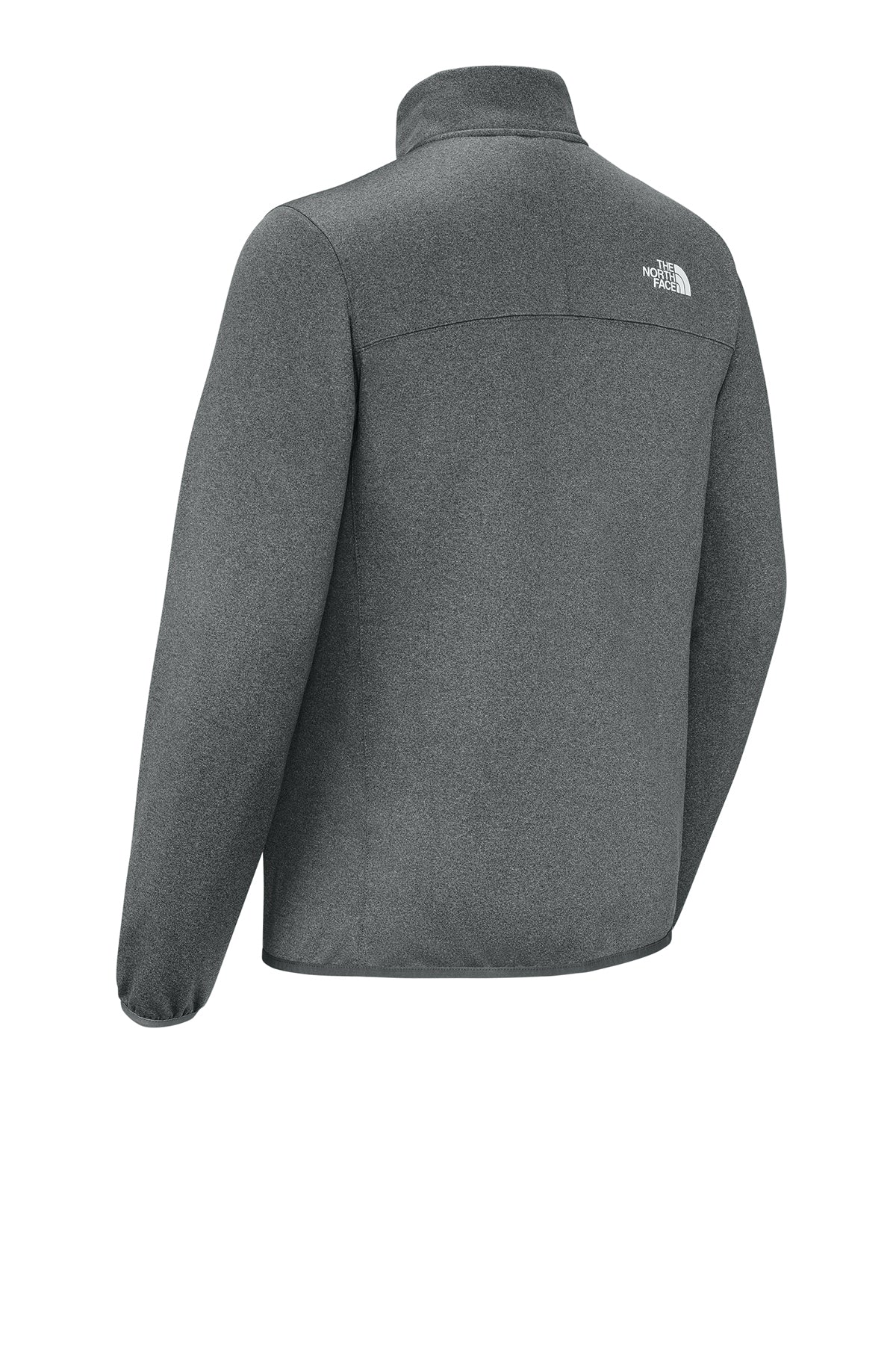 The North Face Dove Creek Full-Zip Fleece Jacket in TNF Medium Grey Heather, back flat