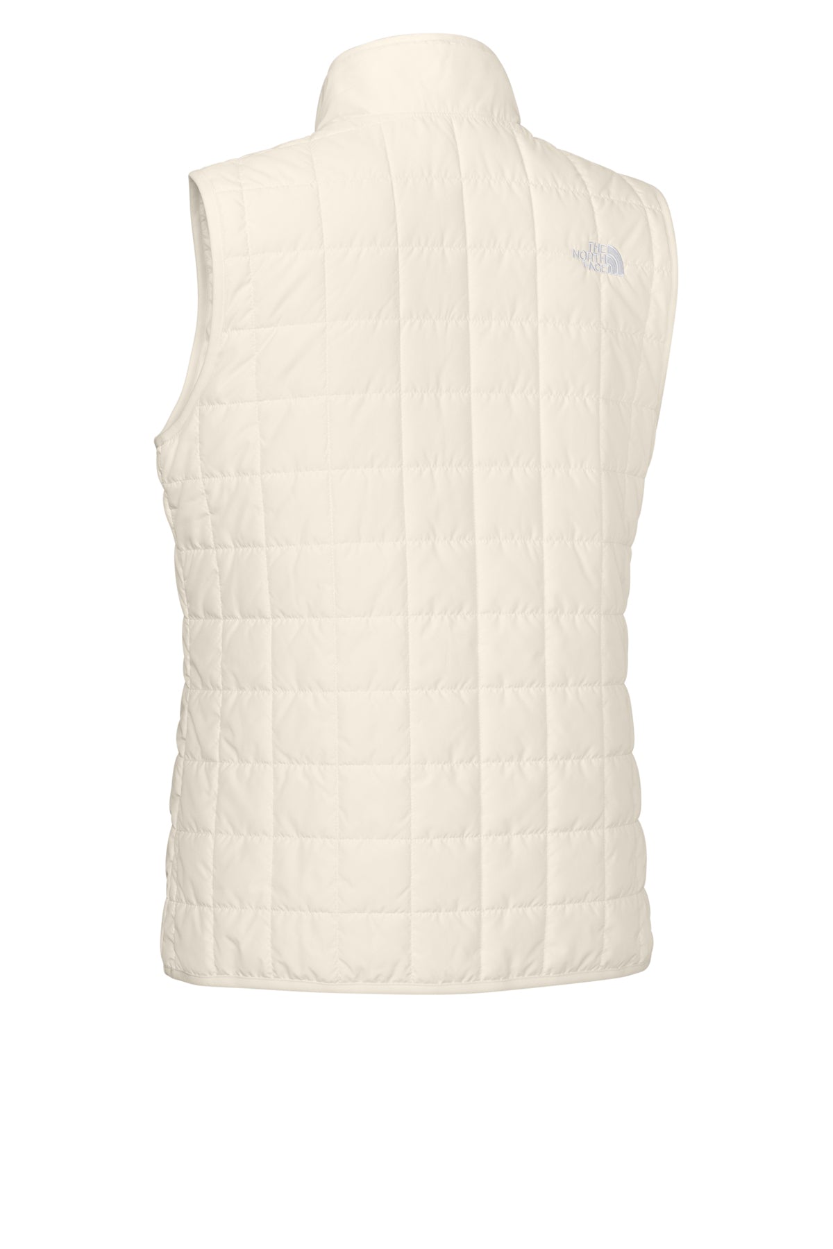The North Face Women’s Iron Drift Quilted Vest in White Dune, back flat