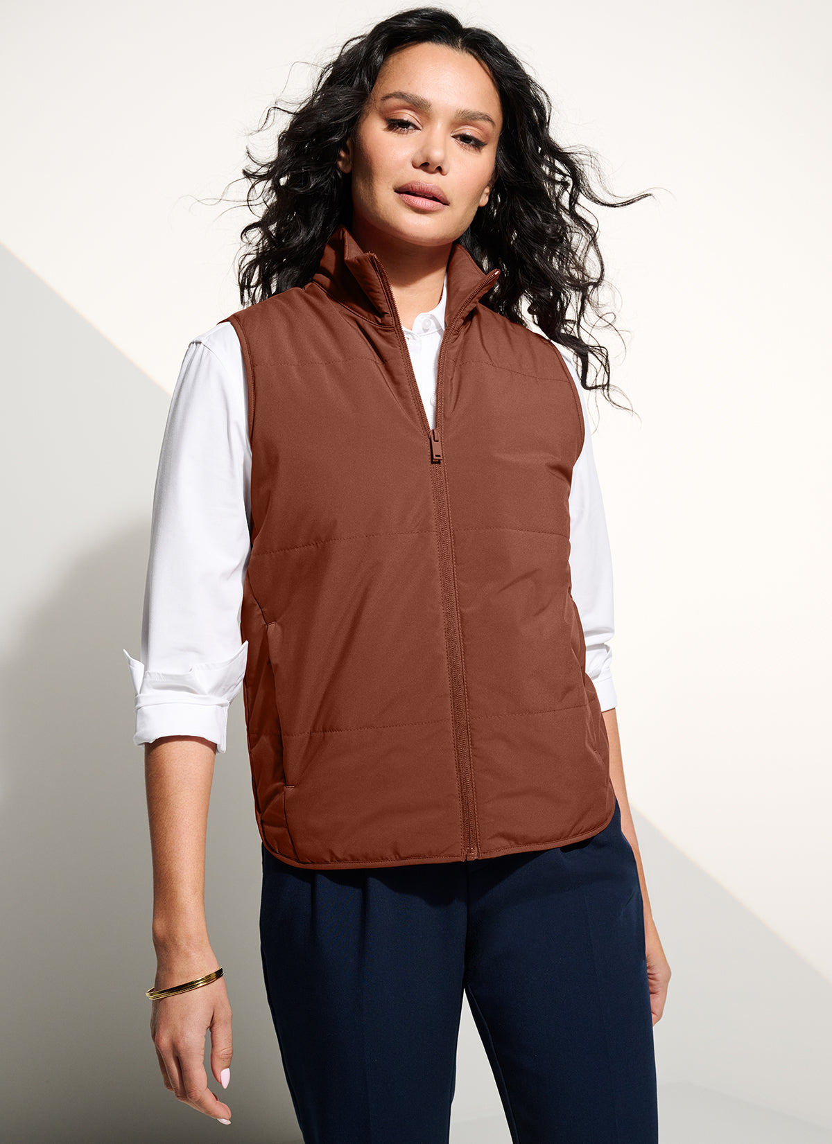 Mercer+Mettle Women’s Brookline Quilted Vest in Night Navy, view