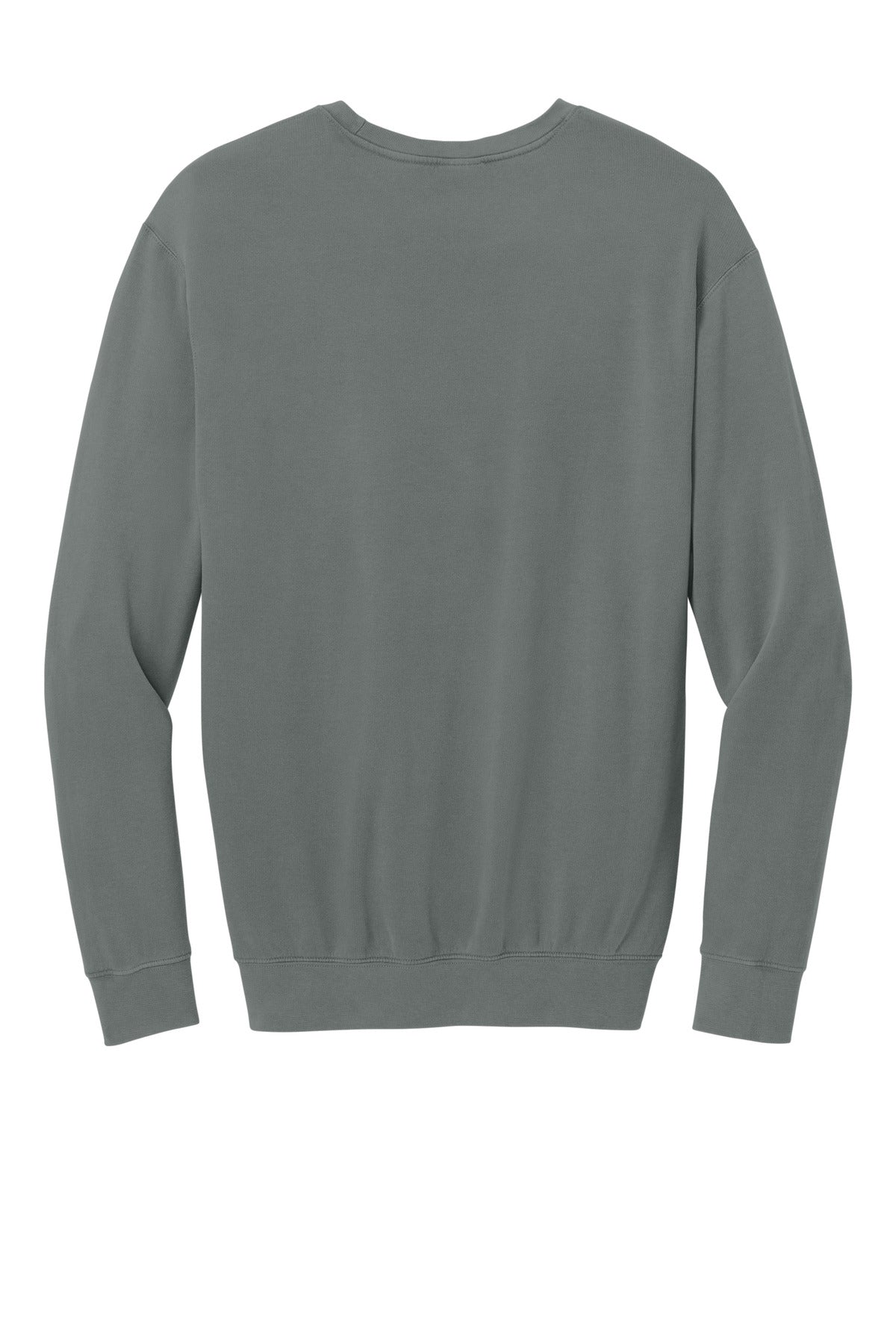 Comfort Colors Lightweight Crewneck Sweatshirt - Grey - flat back