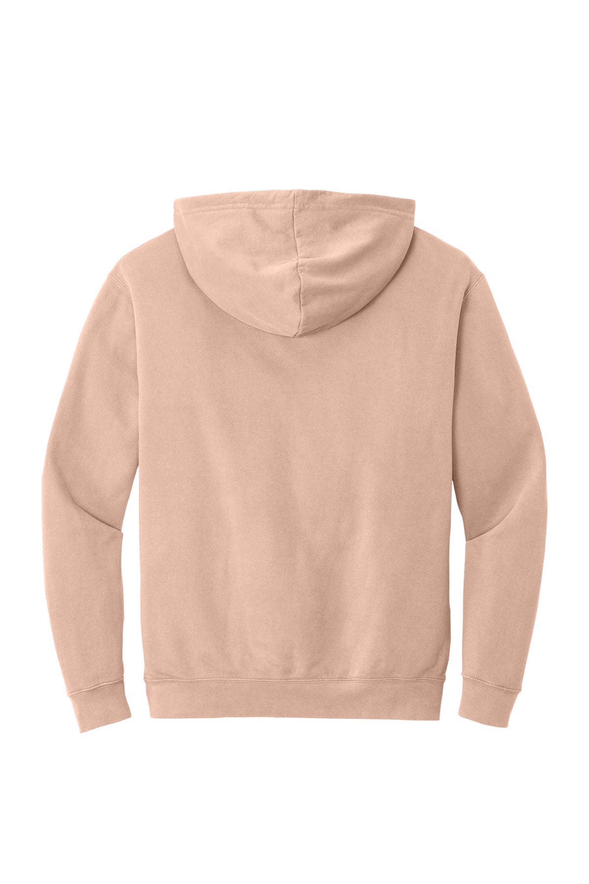 Comfort Colors Lightweight Hooded Sweatshirt - Peachy - flat back