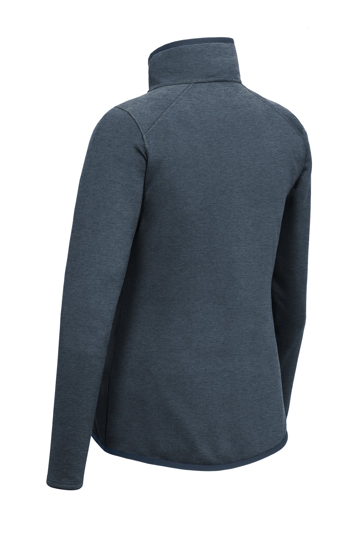The North Face Women's Skyline Full-Zip Fleece Jacket in Urban Navy Heather, back flat