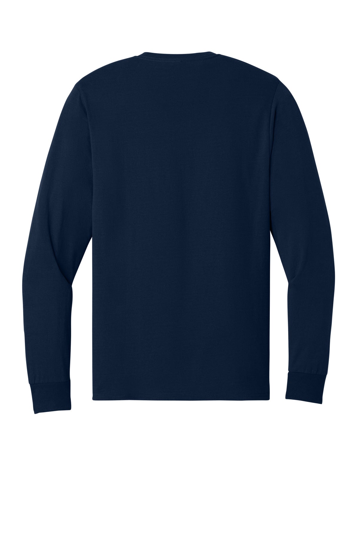 Jerzees Dri-Power 50/50 Cotton/Poly Long Sleeve T-Shirt - J. Navy - flat back