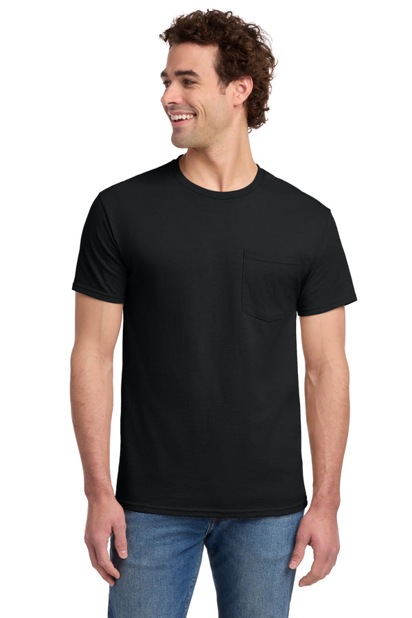 Jerzees Dri-Power 50/50 Cotton/Poly Pocket T-Shirt