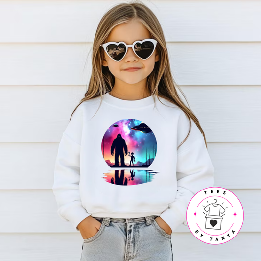 Youth Bigfoot & Alien Shirt