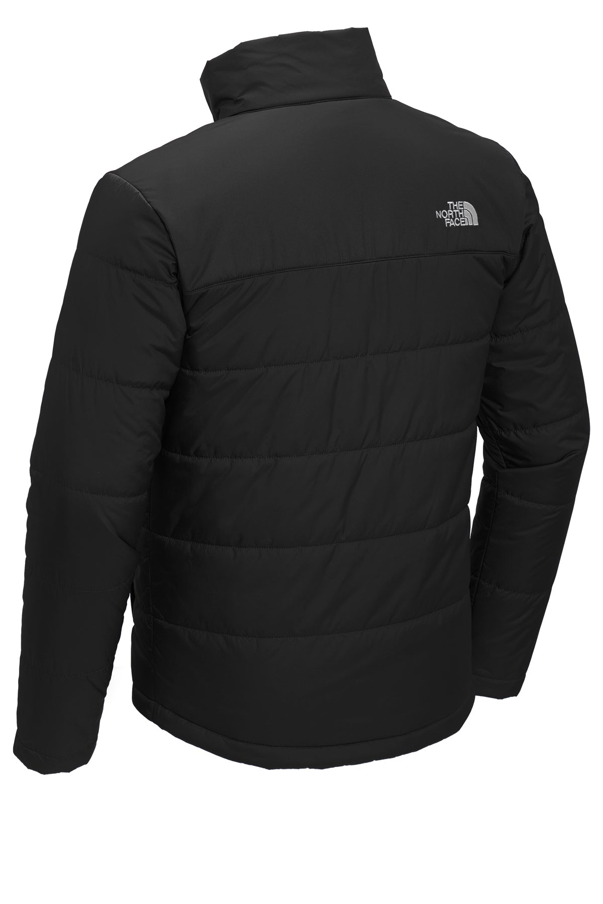 The North Face Chest Logo Everyday Insulated Jacket in TNF Black, back flat