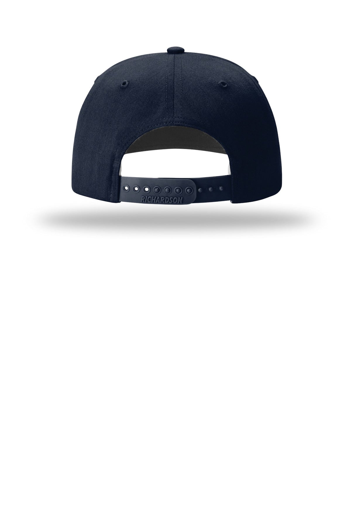 Richardson Solid Twill Trucker - Navy - flat back