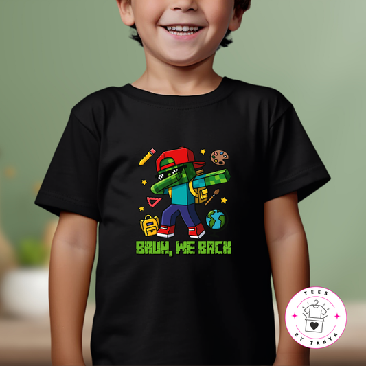 Bruh We Back Zombie Dab Back to School Shirt