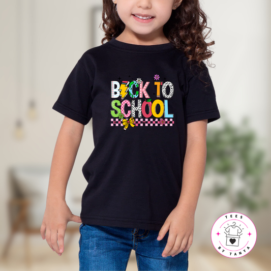Cute Doodle Graphic Back to School Kids T-Shirt