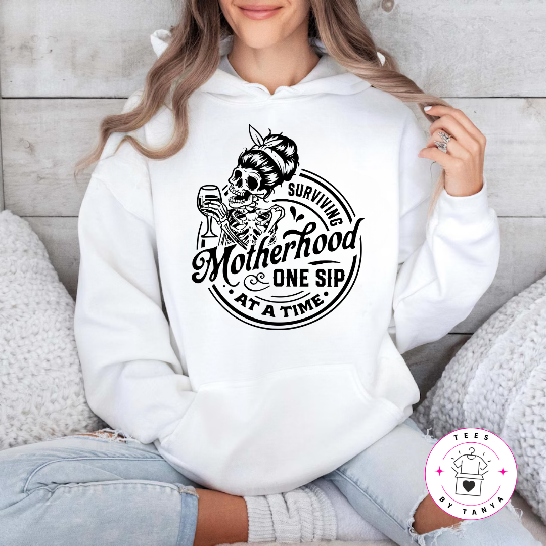 Surviving Motherhood One Sip at a Time Shirt