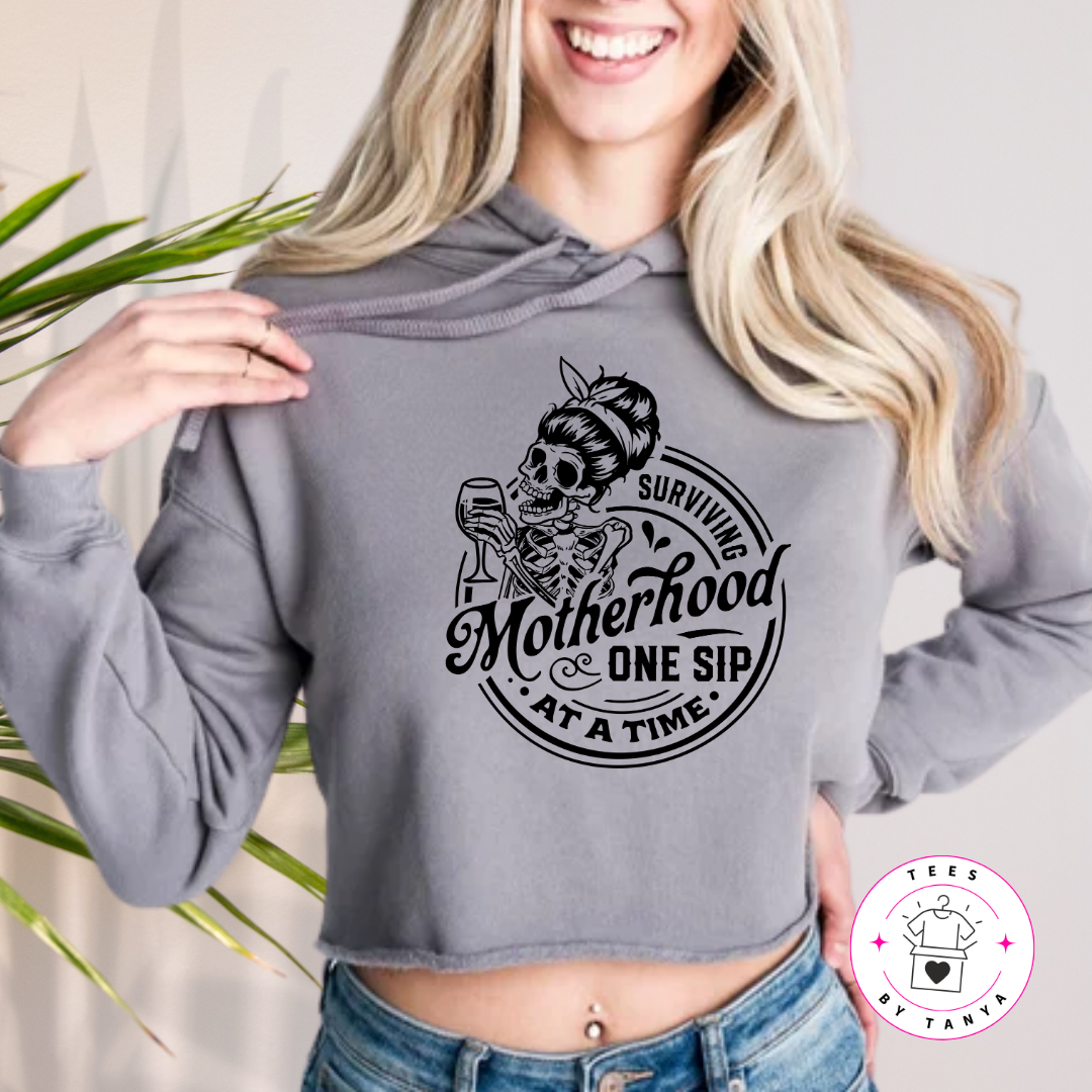 Surviving Motherhood One Sip at a Time Shirt
