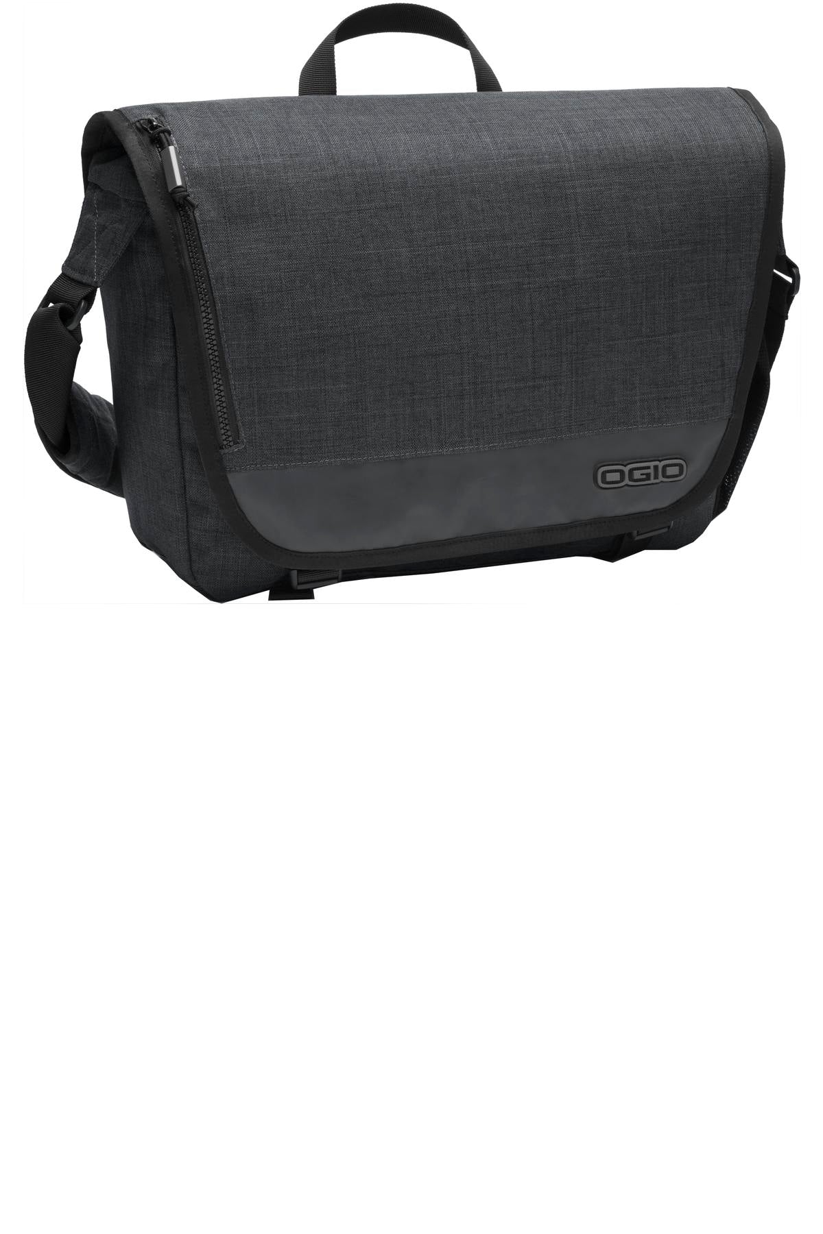OGIO Sly Messenger - Heather Grey - front