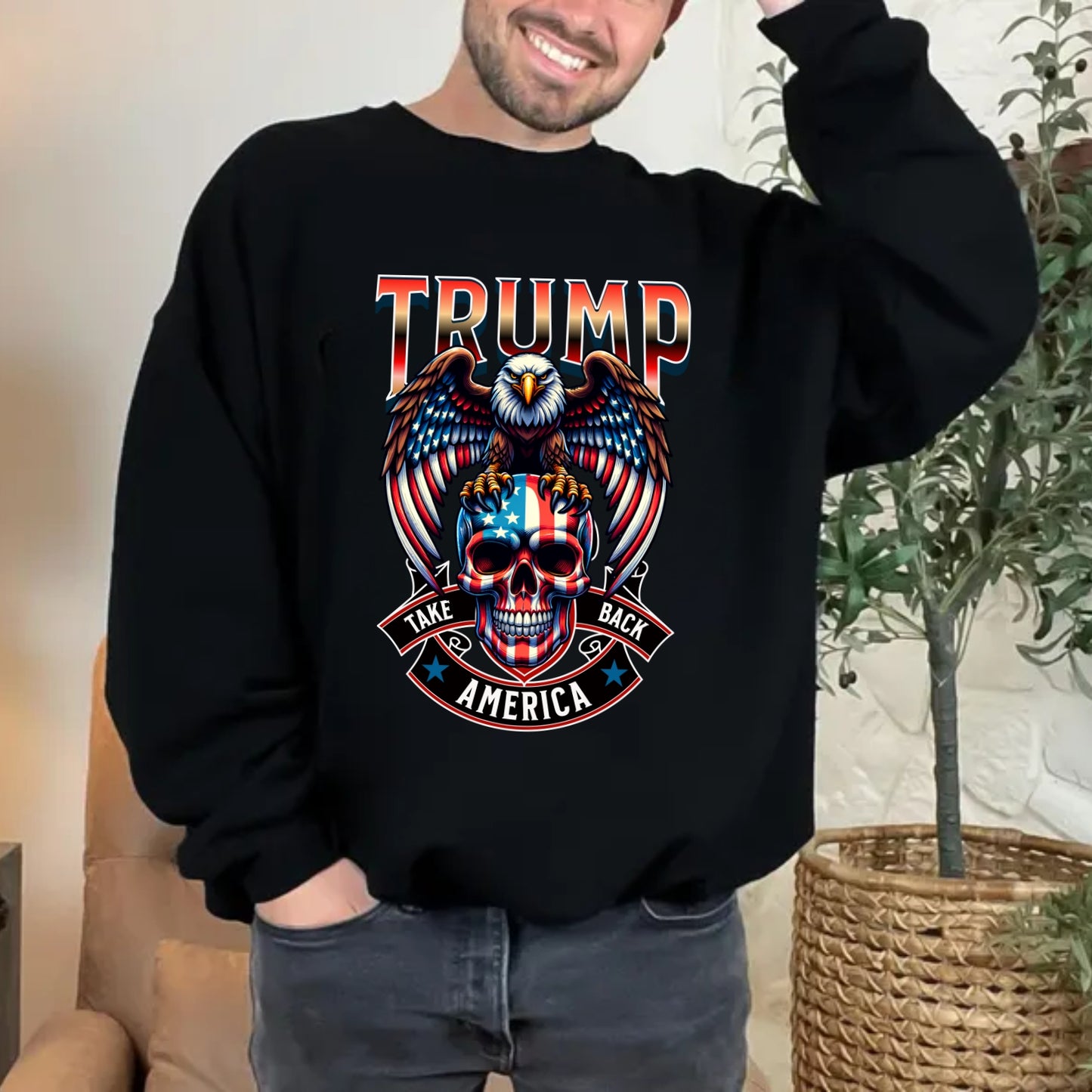 Eagle and Skull Trump Take America Back Shirt
