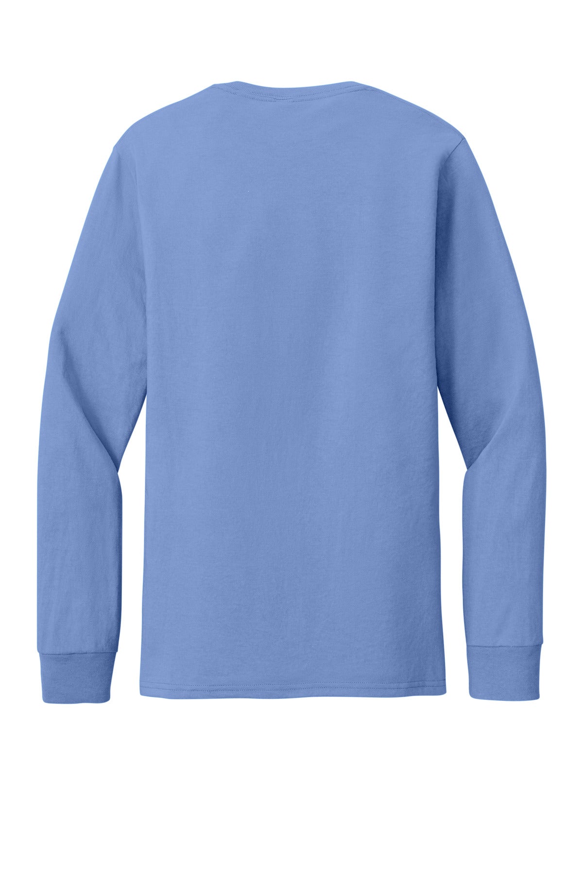 Jerzees Premium Blend Ring Spun Long Sleeve T-Shirt - Purple Iris - flat back
