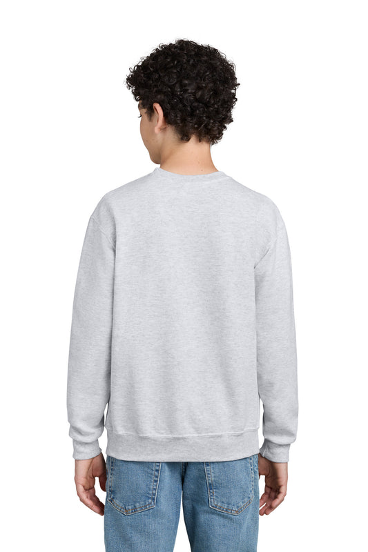 Jerzees Youth NuBlend Crewneck Sweatshirt - Ash - back