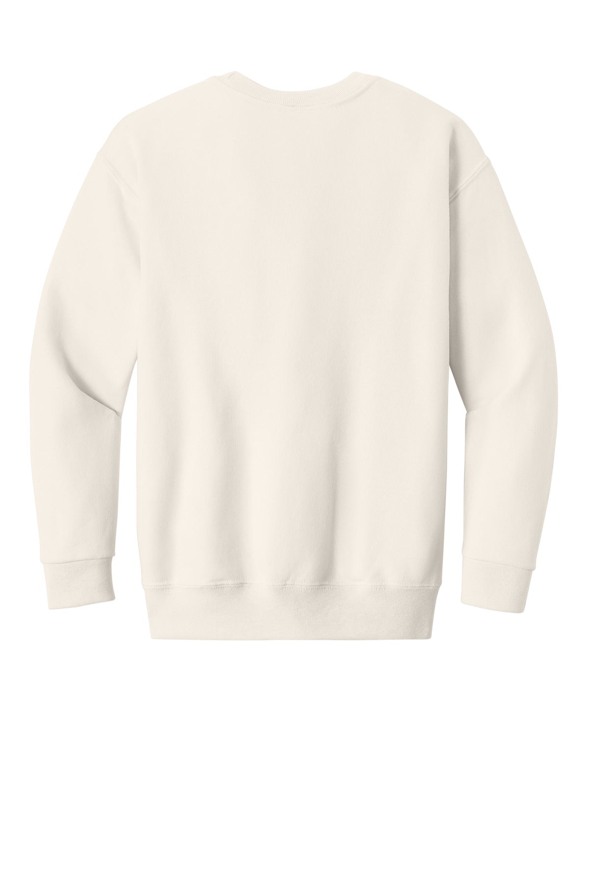 Jerzees Youth NuBlend Crewneck Sweatshirt - Sweet Cream Heather - flat back