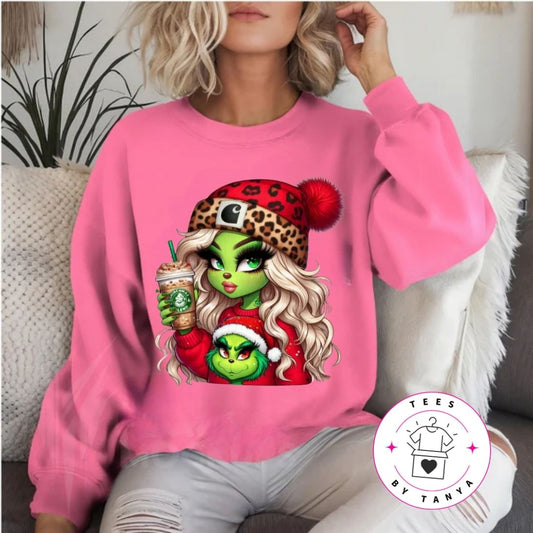 Blonde Grinch Coffee Lover Shirt