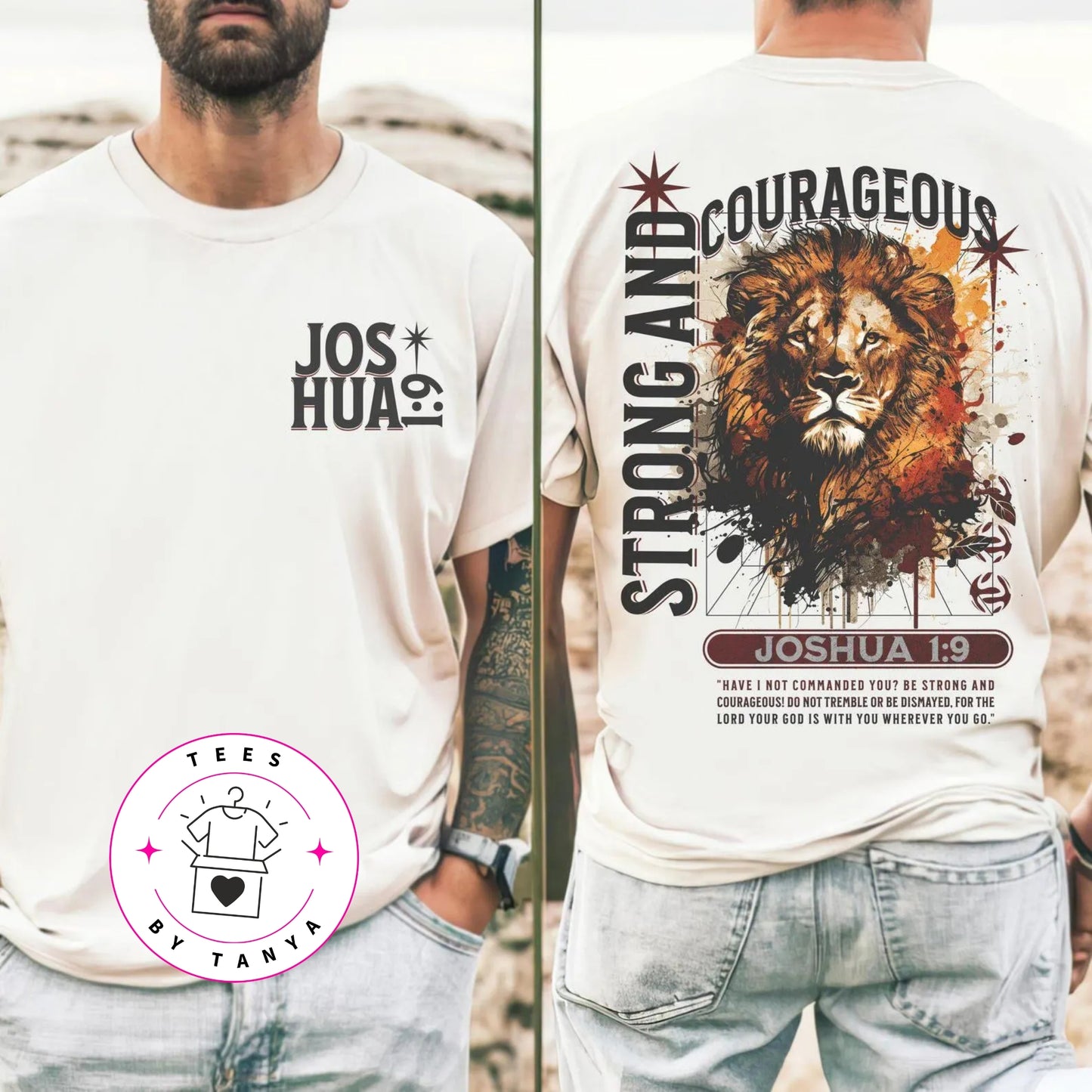 Joshua 1:9 Christian Lion Shirt