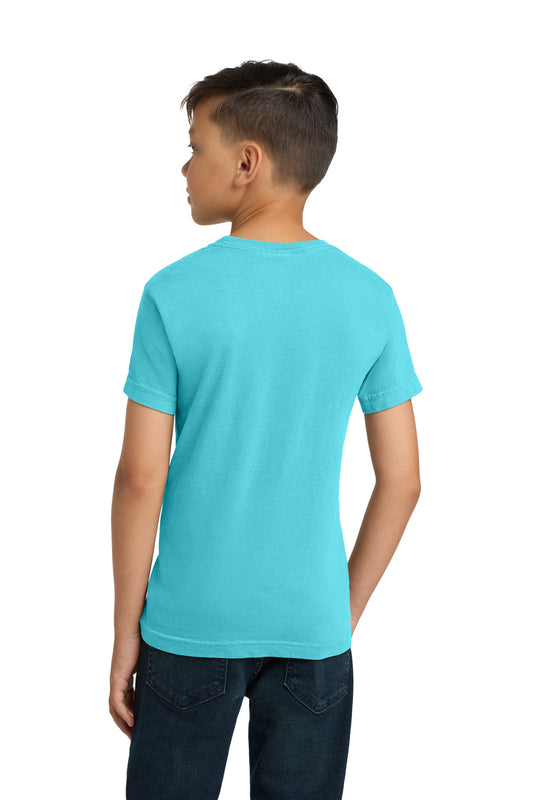 COMFORT COLORS Youth Heavyweight Ring Spun Tee - Lagoon - back