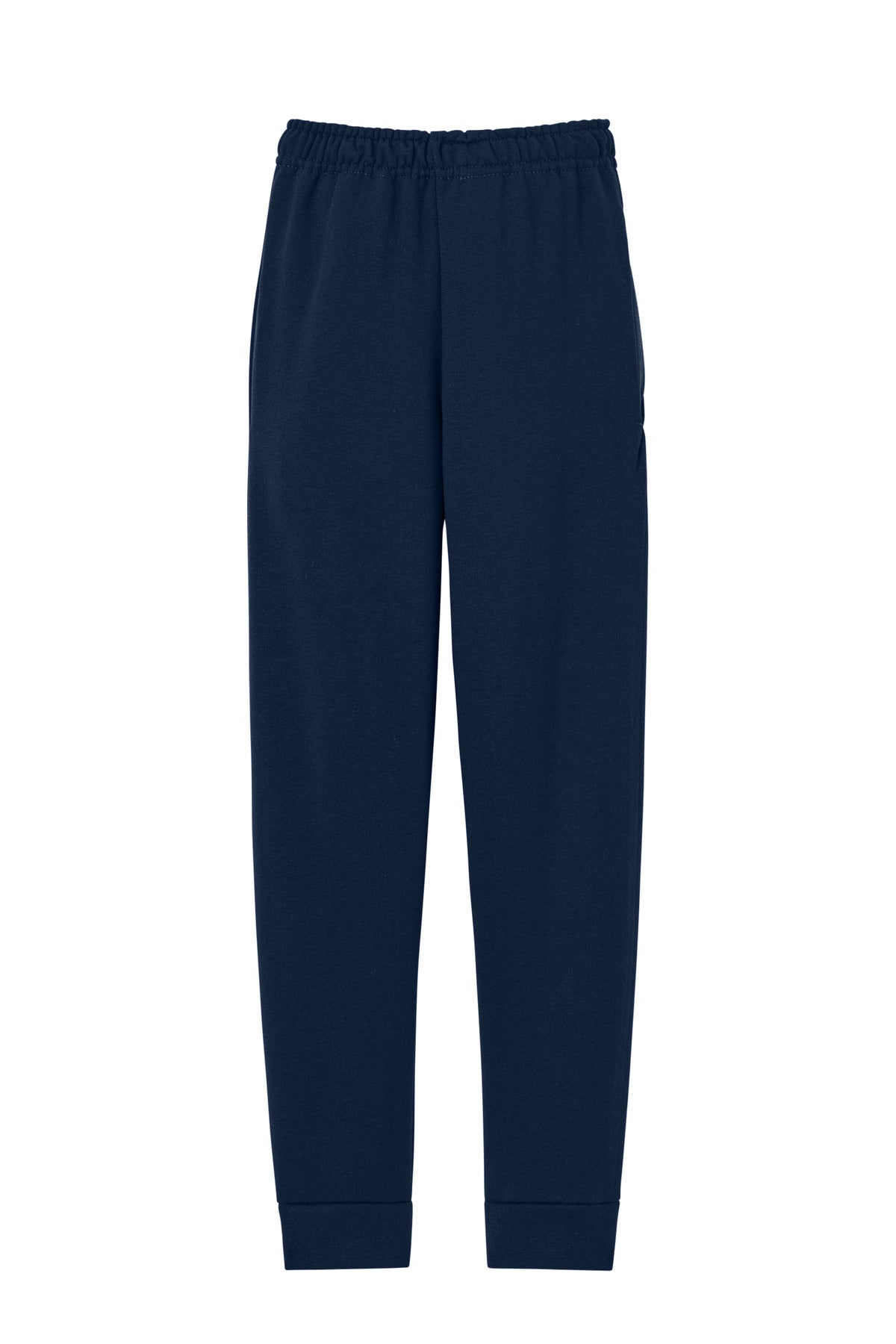 Jerzees Youth NuBlend Jogger Sweatpant - J. Navy - flat back