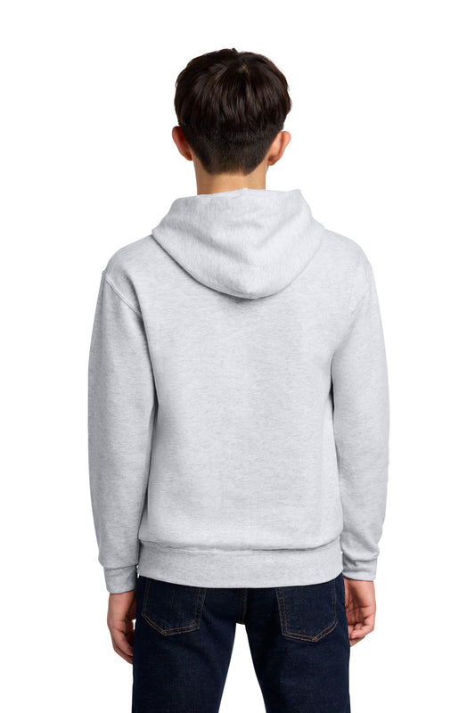 Jerzees Youth NuBlend Pullover Hooded Sweatshirt - Ash - back