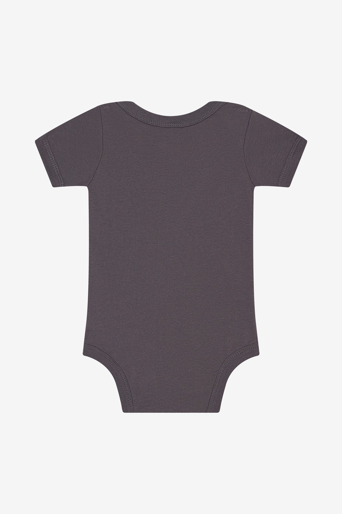BELLA+CANVAS Infant Jersey Short Sleeve One Piece - Asphalt - flat back