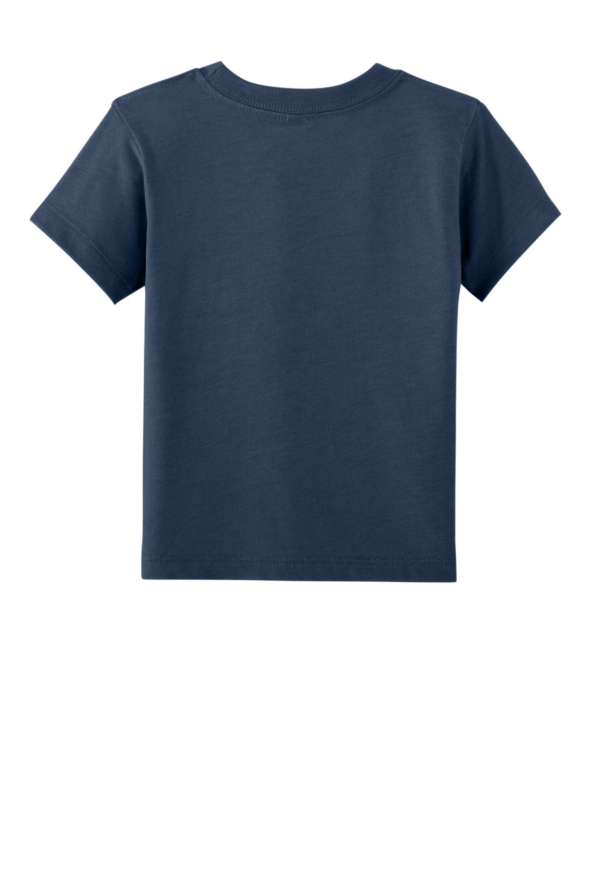 BELLA+CANVAS Toddler Short Sleeve Tee - Heather Navy - flat back