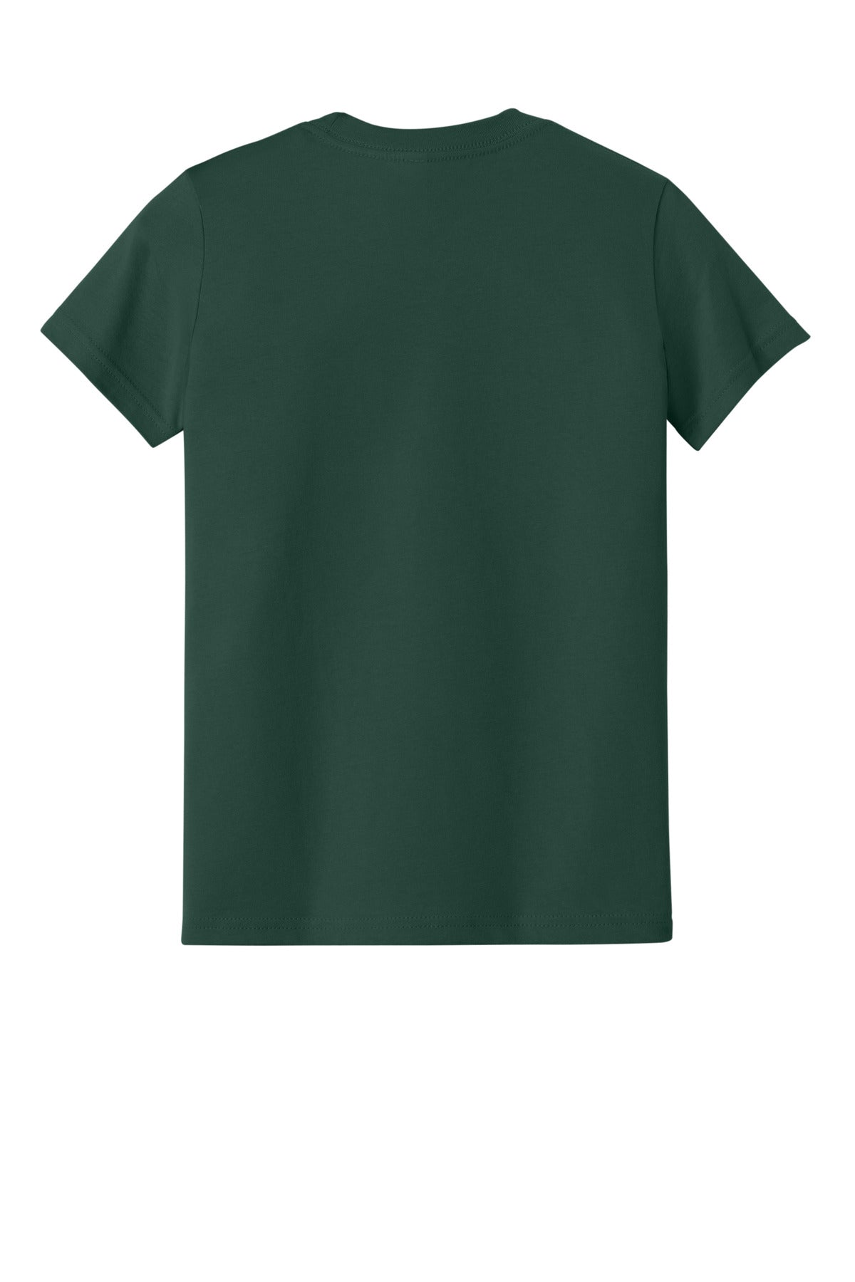 BELLA+CANVAS Youth Jersey Short Sleeve Tee - Forest - flat back