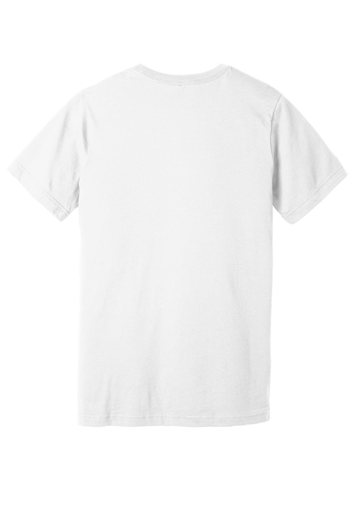BELLA+CANVAS Unisex Jersey Short Sleeve Tee - White - flat back