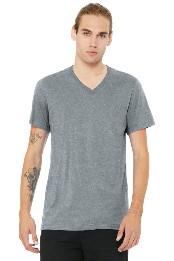 BELLA+CANVAS Unisex Heather CVC V-Neck Tee