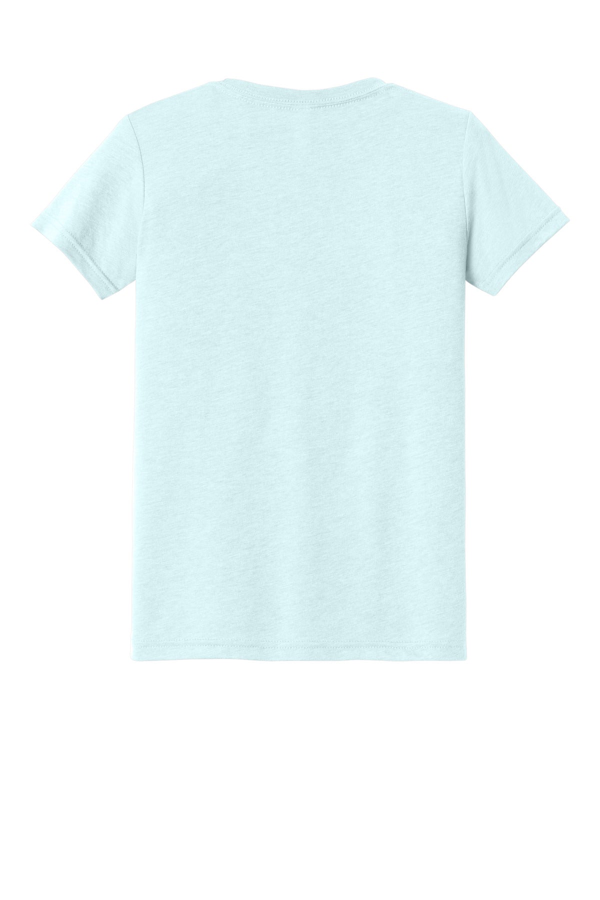 BELLA+CANVAS Youth Triblend Short Sleeve Tee - Ice Blue Triblend - flat back