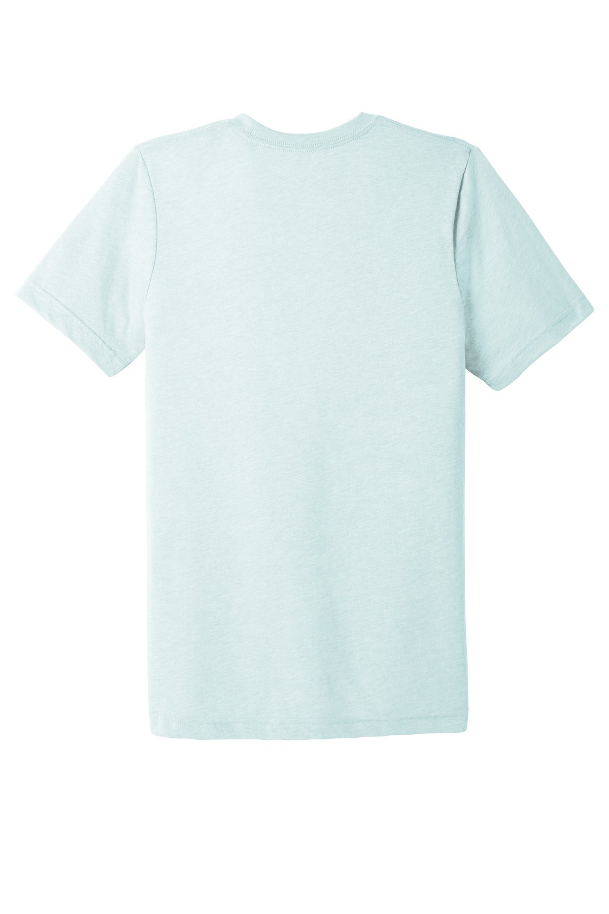 BELLA+CANVAS Unisex Triblend Short Sleeve Tee - Ice Blue Triblend - flat back