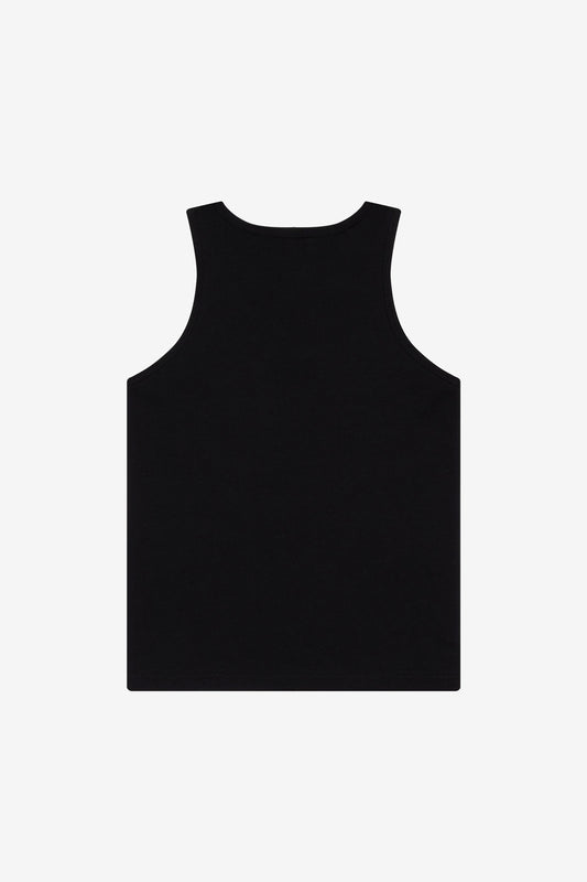 BELLA+CANVAS Youth Jersey Tank - Black - flat back