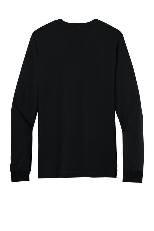 BELLA+CANVAS Unisex Jersey Long Sleeve Tee - Black - flat back