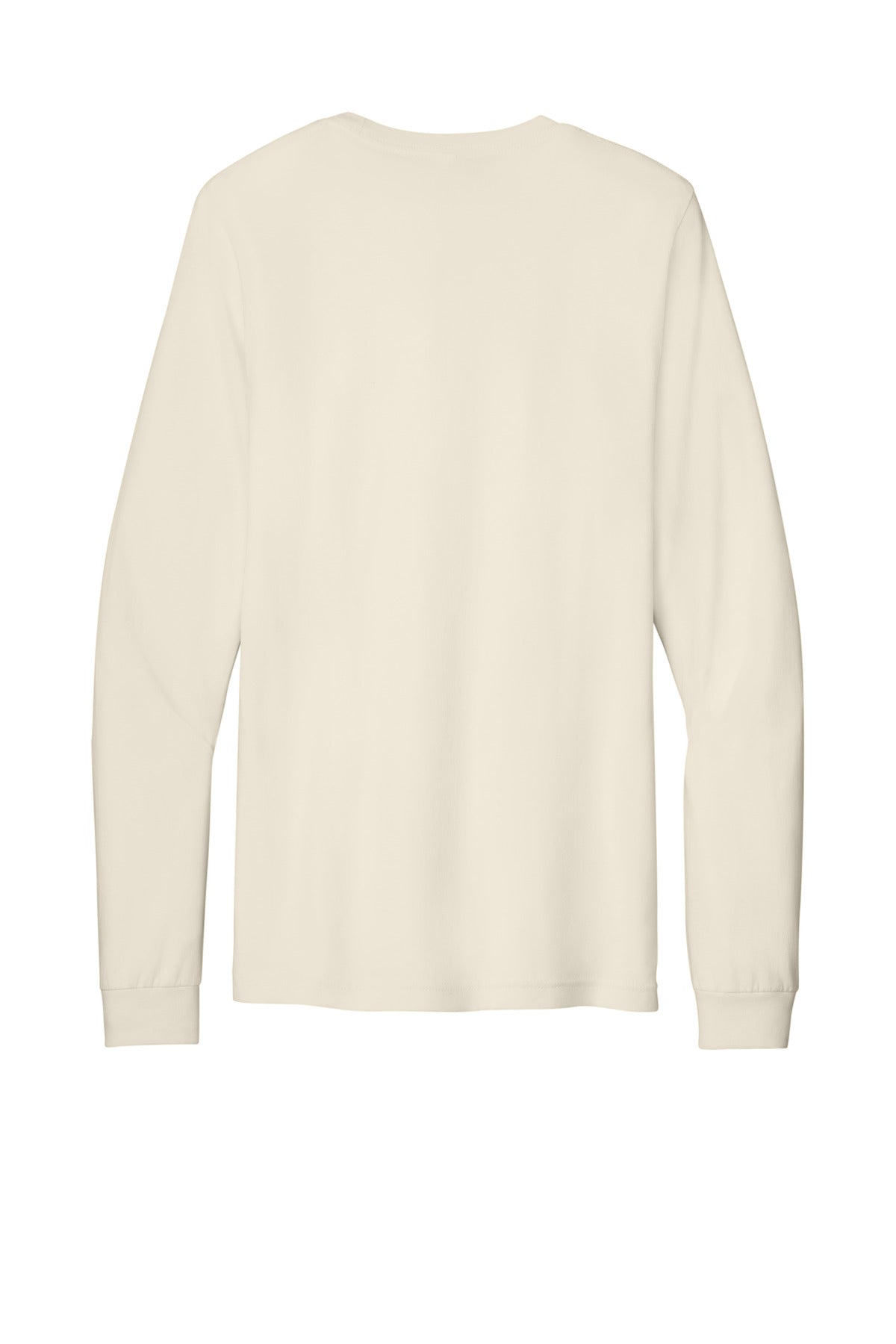 BELLA+CANVAS Unisex Jersey Long Sleeve Tee - Natural - flat back