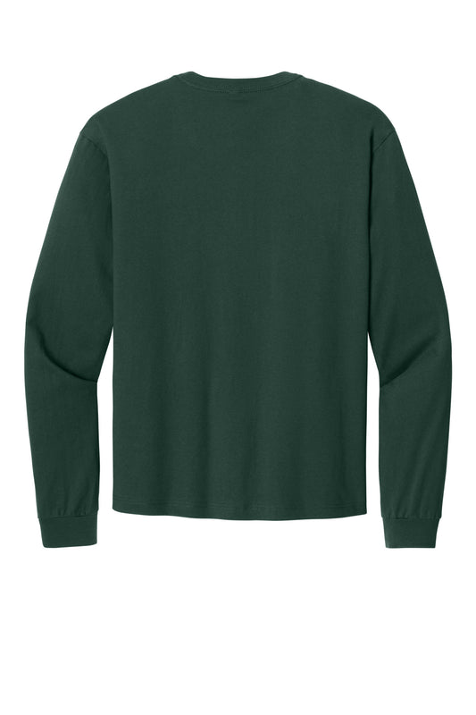 BELLA+CANVAS Unisex 6-Ounce Heavyweight Long Sleeve Tee - Forest - flat back