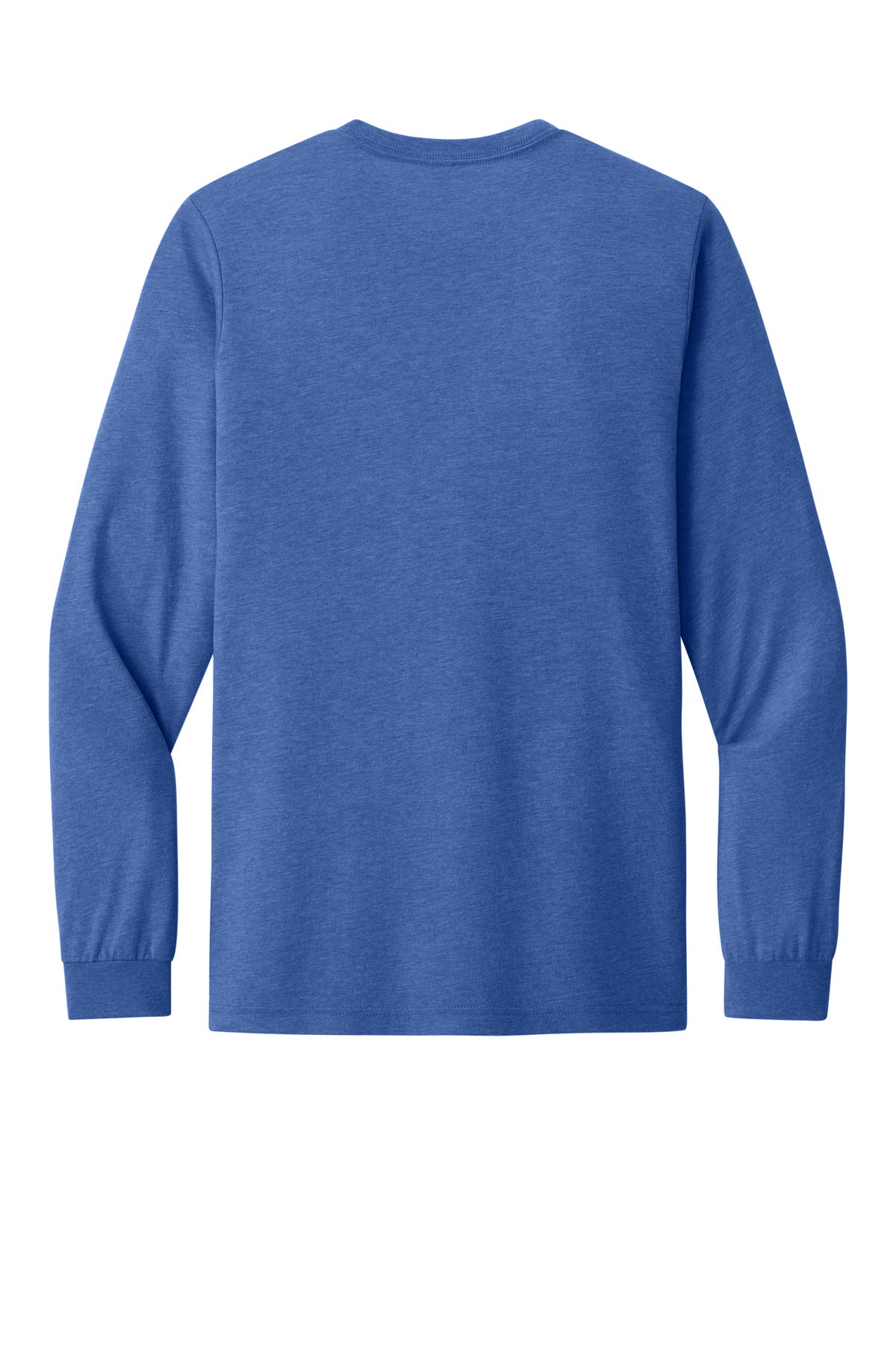 BELLA+CANVAS Unisex Triblend Long Sleeve Tee - Blue Triblend - flat back