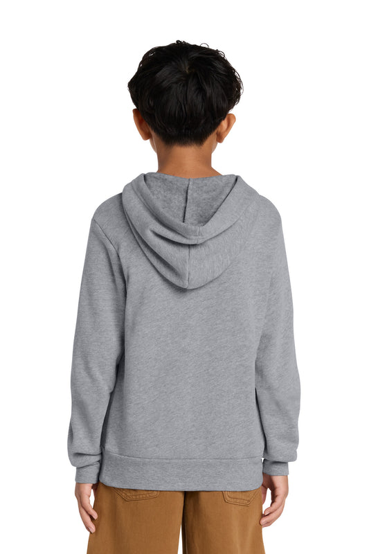 BELLA+CANVAS Youth Sponge Fleece Pullover Hoodie - Athletic Heather - back