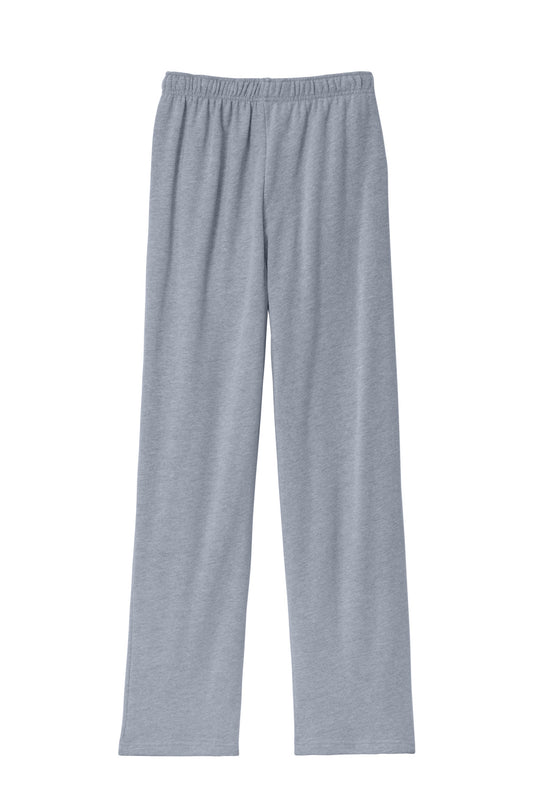 BELLA+CANVAS Unisex Sponge Fleece Straight Leg Sweatpant - Athletic Heather - flat back