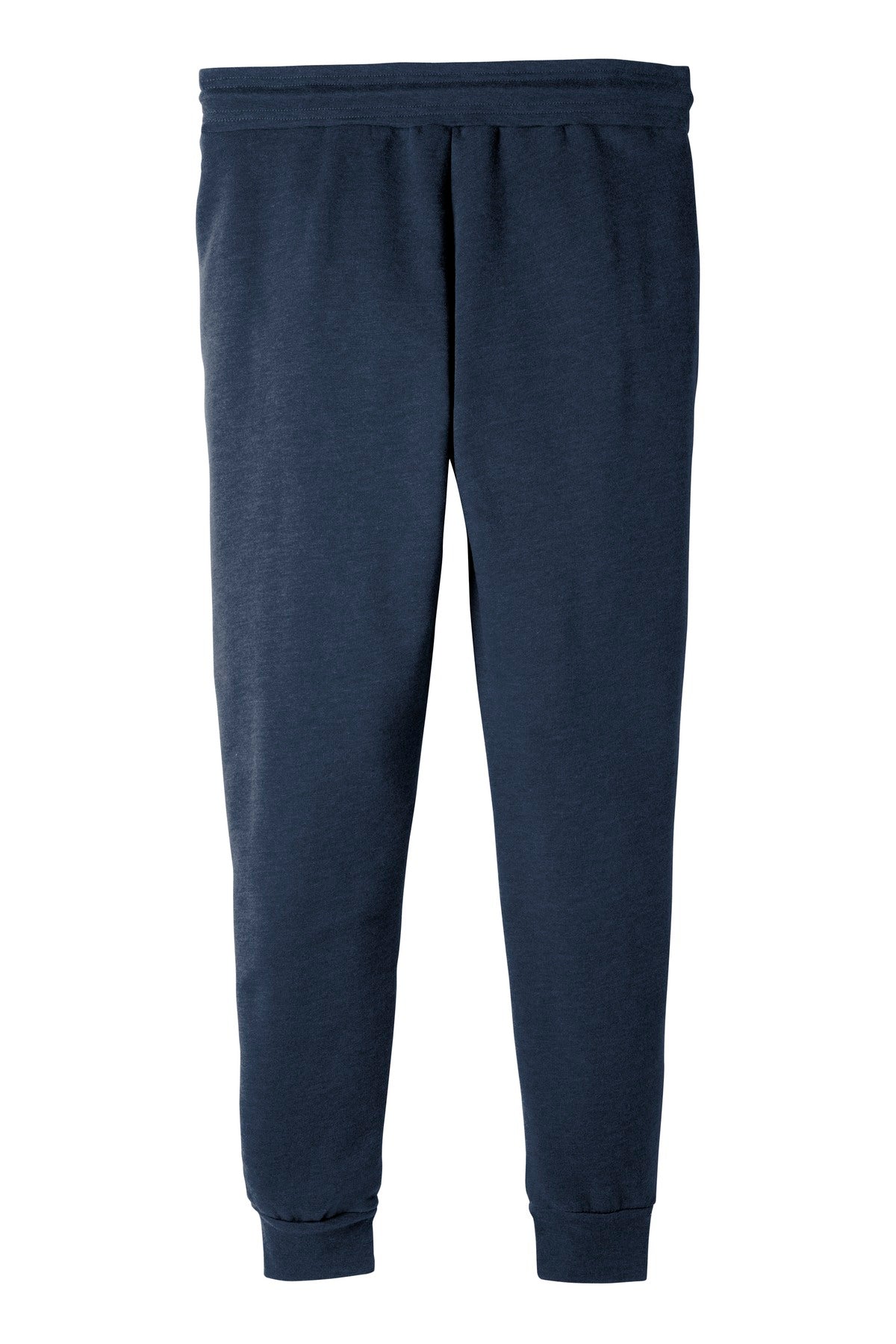 BELLA+CANVAS Unisex Jogger Sweatpants - Heather Navy - flat back