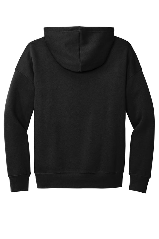 BELLA+CANVAS Unisex Sponge Fleece Pullover DTM Hoodie - Black - flat back